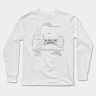 Duplex Pumping Engine Vintage Patent Hand Drawing Long Sleeve T-Shirt